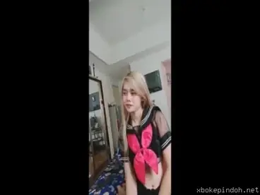 Adik Nakal Cosplay Seragam Sekolah Minta Dientot Kakak