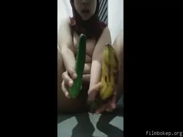 Tante Girang Colplay Timun Pisang Sampe Becek